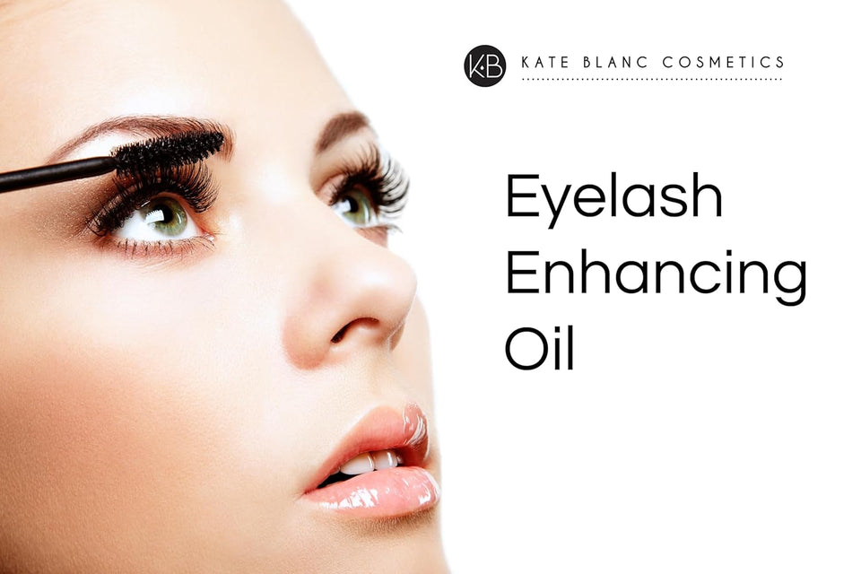 Kate Blanc Cosmetics Castor Oil Organic for Hair, Lashes, Face (2oz), 100% Pure, Cold Pressed, Hexane Free Hair Oil. Lash Serum for Thicker-Looking Eyelashes & Eyebrows