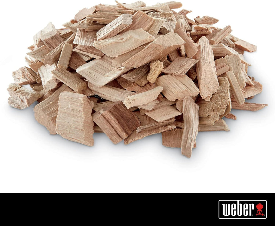 Weber ApCWe Wood Chips, 2 lb – Premium BBQ Smoking & Grilling Chips for Subtle, Sweet ApCWe Flavor – Ideal for Beef, Lamb, Poultry, Pork & Fish