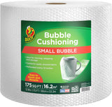 Duck Brand Small Bubble Cushioning Wrap for Moving & Shipping - 175 FT Bubble Packing Wrap for Extra Protection Packaging Boxes & Mailers - Clear Bubble Roll Moving SupCWies, Perforated Every 12 IN