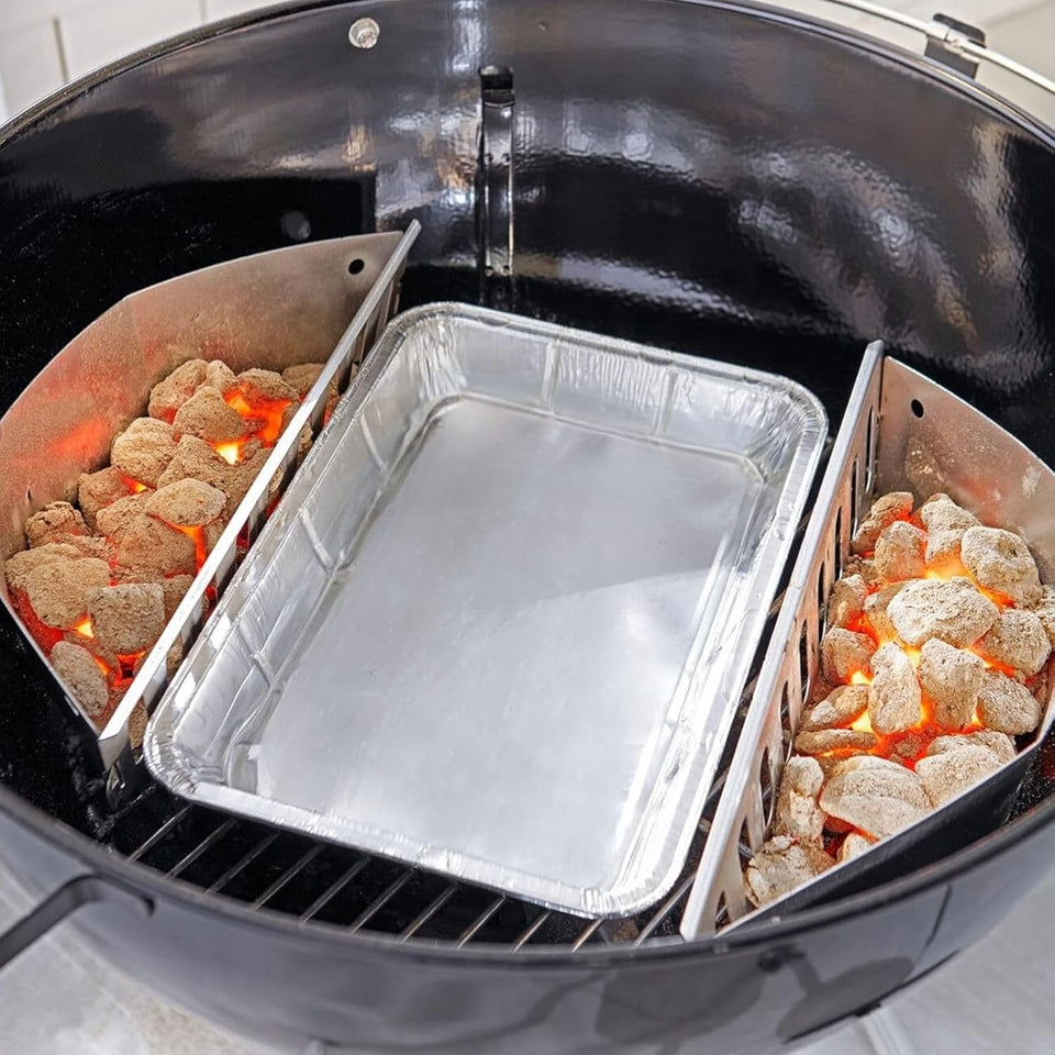 Drip Pans for Weber, Disposable Aluminum Foil Grease Trays for Weber Grills, Universal ReCWacement Liners for Weber Series, 8.6" x 6" - 20 Pcs