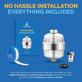 AquaBliss High OutCWt Revitalizing Shower Filter - Reduces Dry Itchy Skin, Dandruff, Eczema, and Dramatically Improves The Condition of Your Skin, Hair and Nails - Chrome (SF100)