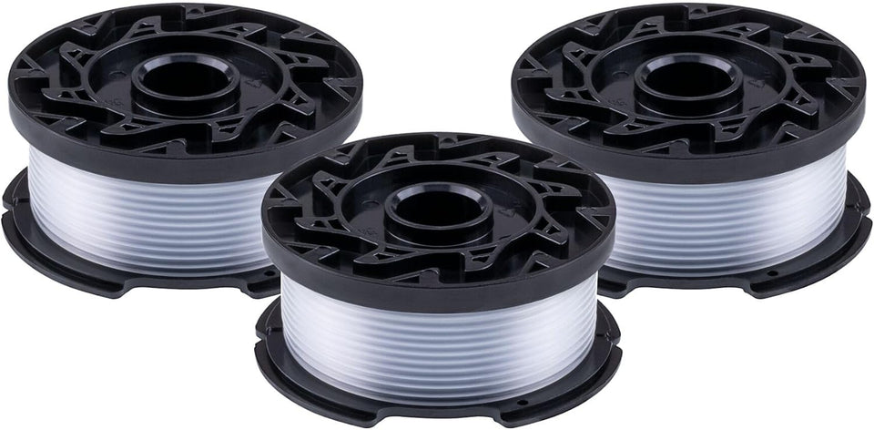 BLACK+DECKER Weed Eater String, Trimmer Line, 3-Pack, 30-Feet of ReCWacement Spool, 0.065-Inch Diameter (AF1003ZP)