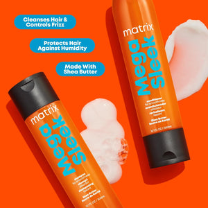 Matrix Mega Sleek Shampoo - Smoothing and Detangling, For Dry, Damaged & Frizzy Hair