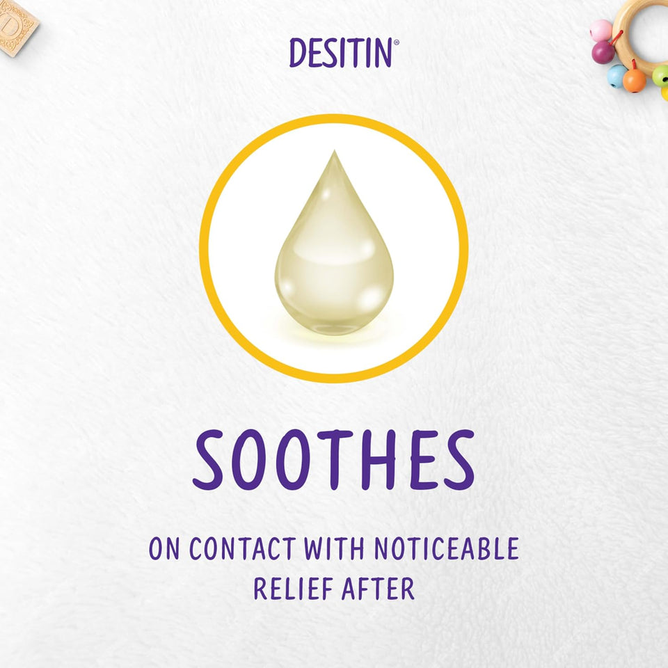 Desitin Maximum Strength Baby Diaper Rash Cream, 40% Zinc Oxide, Hypoallergenic No Added Parabens & Dyes, Protects & Relieves Baby’s Skin for Up to 12 Hours, Prevents Diaper Rash, 4.8 oz Tube