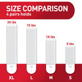 Command 20 lb XL 8 Pairs Heavyweight Picture Hanging Strips (16 Strips), Damage-Free Hangers for Picture Frames, No Tools Required, Ideal for Home Room Wall Decor, White Adhesive