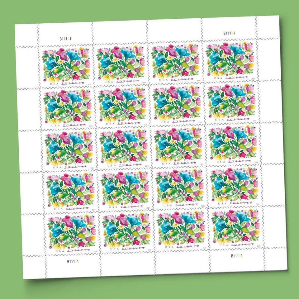 United States Postal Service Celebration Blooms (Sheet of 20) Forever Postage Stamps Scott #5849