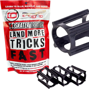 SkaterTrainers- Skateboard Tricks Fast No Experience Needed- Fun, Safe, and Easy- Ollies, Kickflips and More- All Ages- Accessories Make Great Stocking Stuffers Gifts for Teen Boys and Girls
