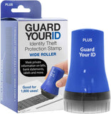 Guard Your ID Advanced 2.0 Roller 3-Pack for Identity Theft Protection, Confidential Security Stamp Mixed Color Kit (Turquoise, Green, White)