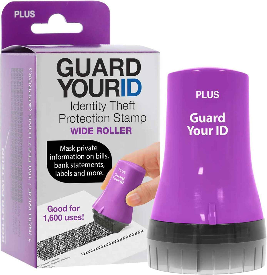 Guard Your ID Advanced 2.0 Roller 3-Pack for Identity Theft Protection, Confidential Security Stamp Mixed Color Kit (Turquoise, Green, White)
