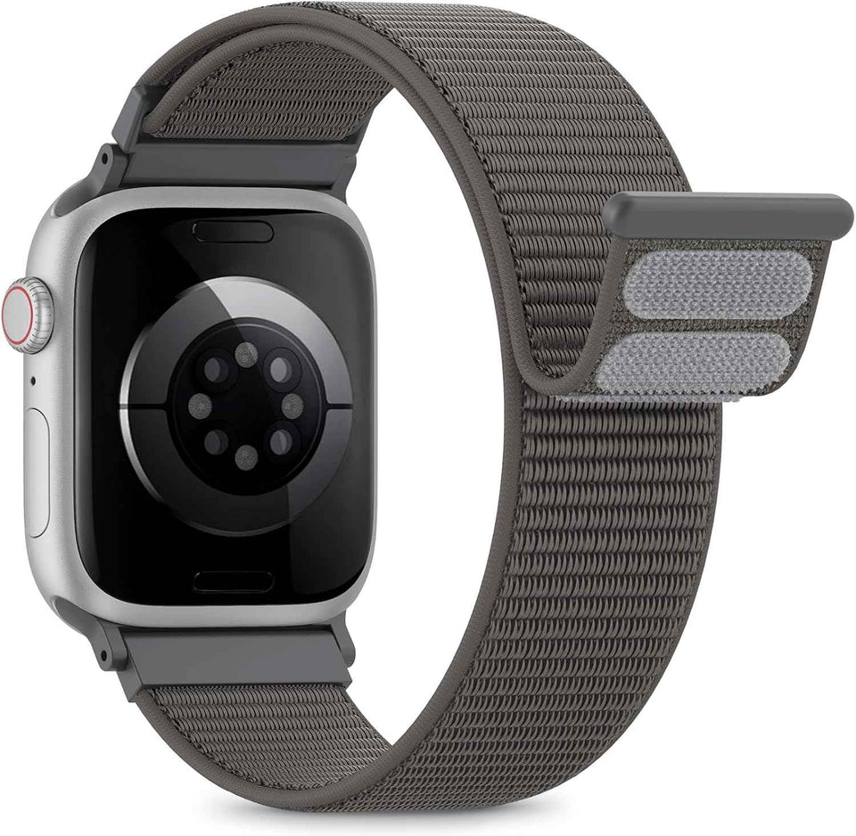 Nylon Loop Sport Band Compatible with Apple Watch Bands 44mm 45mm 46mm 49mm 42mm for Women Men, iWatch Wrist Straps for Ultra 3 2, Se, Series 11 10 9 8 7, Breathable, Soft Band Ideal for Outdoor