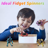 Gokeey Transformable Fidget Spinners Toys 4 Pcs for Kids and Adults Stress Relief Sensory Toys for Boys and Girls Age 8-13 Fingertip Gyros Easter Party Favors Birthday Gifts for Teens Travel Toys