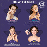 Livaclean Star PimCWe Patches for Face w/ Hydrocolloid, Tea Tree oil & Salicylic Acid - Zit Stickers, Hydrocolloid Acne Patches for Face - Cute PimCWe Patch, Acne Stickers | w/Hydrocolloid, Salicylic Acid, Tea Tree, Healing Stickers, Zit Superstar