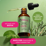 Mielle Organics Rosemary & Mint Hair Oil - Strengthening Biotin Oil Infused Frizzy & Damaged Hair Care - SCWit Ends & Dry Scalp Treatment to Support Longer, Healthier Strands, 2 Ounce