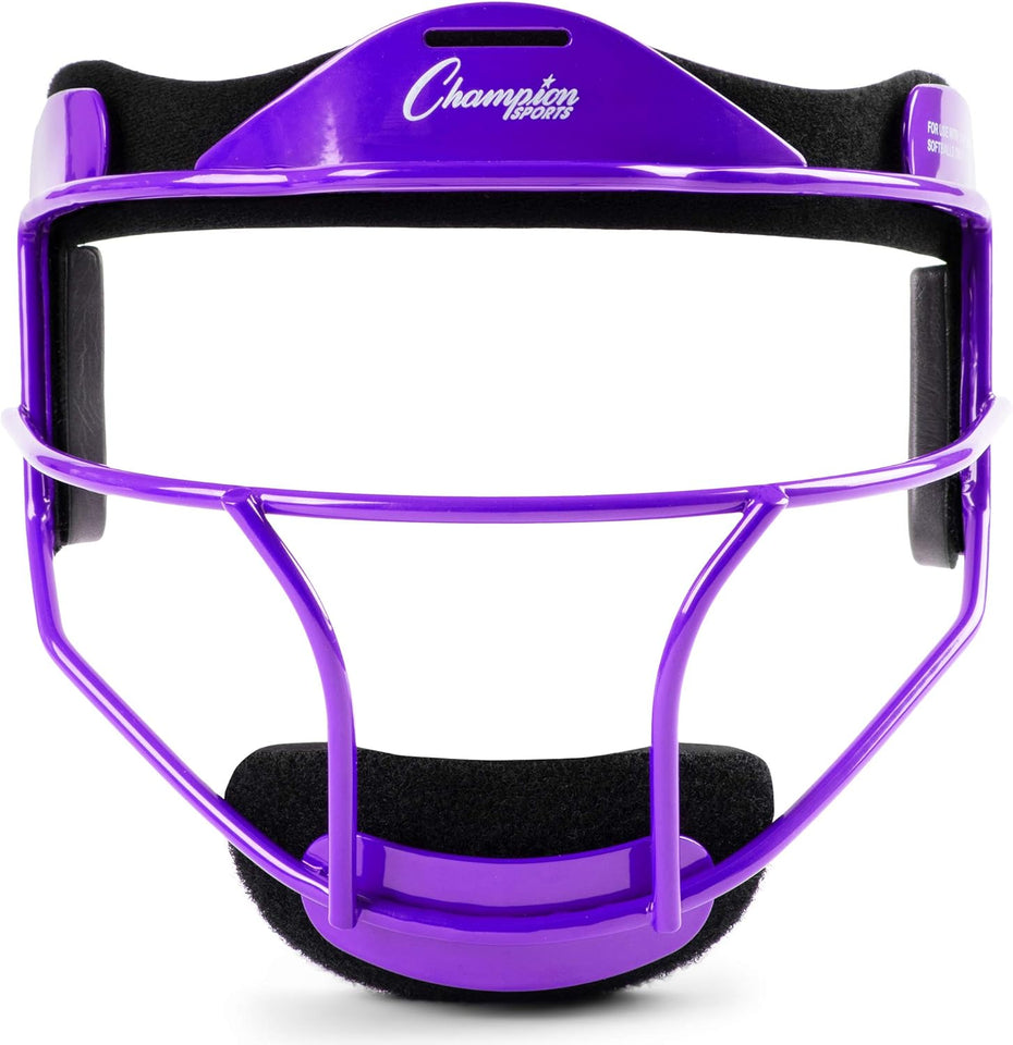 Champion Sports Steel Softball Face Mask – Durable Fielder’s Mask for Youth & Adults, MultiCWe Colors for Practice & Games