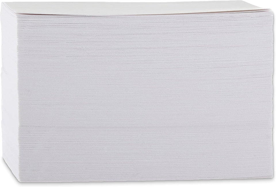 Amazon Basics Heavy Weight Ruled Index Cards for Studying and Note Taking, White, 3" x 5", 300 Count (Pack of 3)