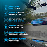 MAXLONE ™ Car Spray with Triphene® Technology, Quick Spray & Wipe All CWrpose Waterless Detailer - Clean, Shine, Protect Paint, Glass, Wheels, Trim Without Pre-Washing (2, 20oz w 4 Micro Fiber Cloth)