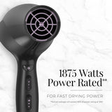Remington Damage Protection Hair Dryer with Ceramic Ionic Tourmaline Technology, Black, Diffuser and Concentrator, 3 Piece Set