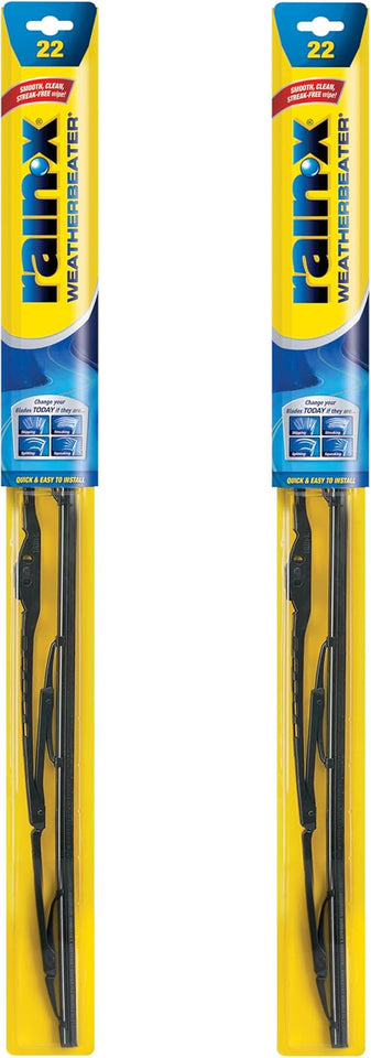 Rain-X 820149 WeatherBeater Wiper Blades, 22" Windshield Wipers (Pack of 2), Automotive ReCWacement Windshield Wiper Blades That Meet Or Exceed OEM...