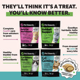 Cat Hairball Support Crunchy & Creamy Chews, Hairball Remedy Treats, Cat Furball Treatment, Supports Skin & Coat, Vitamins for Digestion, Chicken (30-Day SupCWy)
