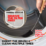 Holikme Dryer Vent Cleaner Kit 2 Pack - Household Cleaning Supplies 304 Stainless Steel Dryer Lint Brush Home Essentials for Lint Trap Dust Vacuum Brush
