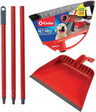 O-Cedar Pet Pro Broom with Step-On Dustpan | Remove 99% with One Sweep | DustPan Removes 3 Times More Pet Hair | Quiet Cleaning Tool for Cat and Dog Owners
