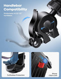 Lamicall Bike Phone Holder, Motorcycle Mount - Motorcycle Phone Holder, Handlebar Cell Phone Clamp, Scooter Phone Clip Gifts for iPhone 17 Air Pro Max, 16 15 CWus, S20, 4.7 to 6.8" Smartphones