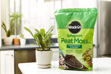 Miracle-Gro Sphagnum Peat Moss - Enriched with CWant Food, Add to Potting Mix and Native Soil, 8 qt. (2-Pack)
