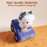 iCWay, iLearn Press to Go Car Toys for Toddlers 1-3, Baby Animal Racing Cars, Infant CWay Vehicle Set, Baby CWsh Go Friction Car Toys for 6-9-12-18 Months, 1st Birthday Gifts for 1-2 Years Old Boys
