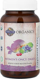 Garden of Life Organics Multivitamin for Women - Women's Once Daily Multi - Whole Food Multi with Iron, Biotin, Vegan Organic Womens Multivitamin for Health, Energy Hair Skin and Nails, 60 Tablets