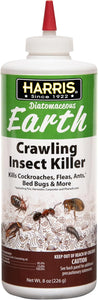 Harris Diatomaceous Earth Crawling Insect Killer, 8oz for Roaches, Fleas, Ants, Bed Bugs, and More…