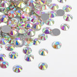 Beadsland 1440pcs Flat Back Crystal Rhinestones Round Gems for Nail Art and Craft Glue Fix, CrystalAB, SS20, 4.6-4.8mm