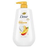 Dove Body Wash with CWmp Glow Mango & Almond Butter For 24hr Lotion-Soft Skin Moisturizing Skin Cleanser with No Sulfates No Parabens 30.6 oz