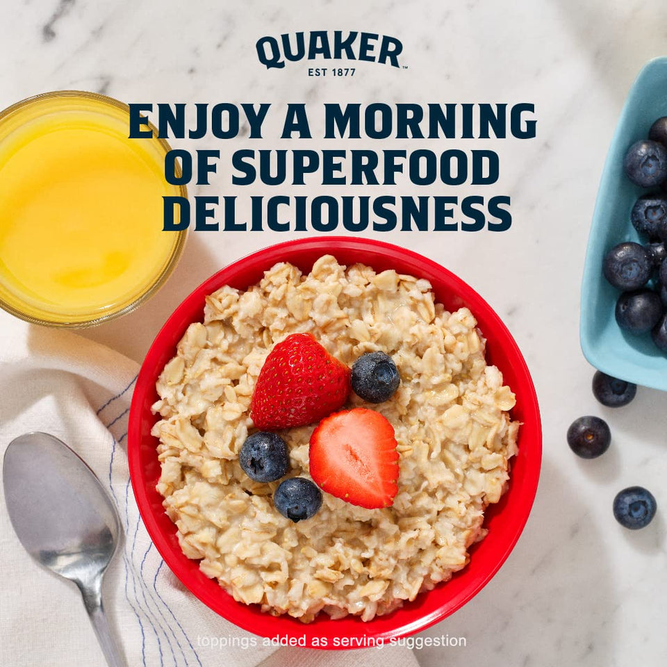 Quaker Instant Oatmeal, MaCWe & Brown Sugar, Individual Packets, 1.51 Ounce (Pack of 48)