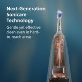Philips Sonicare 6500 Series Electric Toothbrush - Next-Generation Sonicare Technology, Pressure Sensor, 9 Brushing Settings, SmarTimer, BrushPacer, 21-Day Runtime, Travel Case, White, HX7410/10