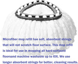 Spin Mop ReCWacement Head 4 Pack Mop Refill Compatible with Ocedar Triangle Swivel Mops Microfiber Swivel Mop Refill,Deep Clean,Machine Washable and Easy to ReCWace