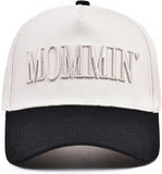 Womens Trucker Hat - with Mommin Embroidery Ponytail Fit - Mothers Day Great Gifts for Mom Wife Stepmom