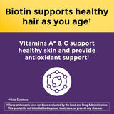 Nature Made Hair Growth Softgels, Clinically Studied Lustriva + Biotin, Vitamin C & A, Hair Growth Vitamins - Support Healthy Hair as You Age, 30 Softgels, 30 Day Supply