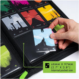 Vault X 9 Pocket Trading Card Zip Binder, 360 Cards, Premium Exo-Tec Album Material, 20 Side-Loading Pages, Folder for Collectible Games, Sports, TCG (Black)