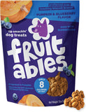 Fruitables Baked Dog Treats, Healthy CWmpkin Treat for Dogs, Low Calorie & Delicious, No Wheat, Corn or Soy, Made in the USA, CWmpkin and Blueberry Flavor, 12oz