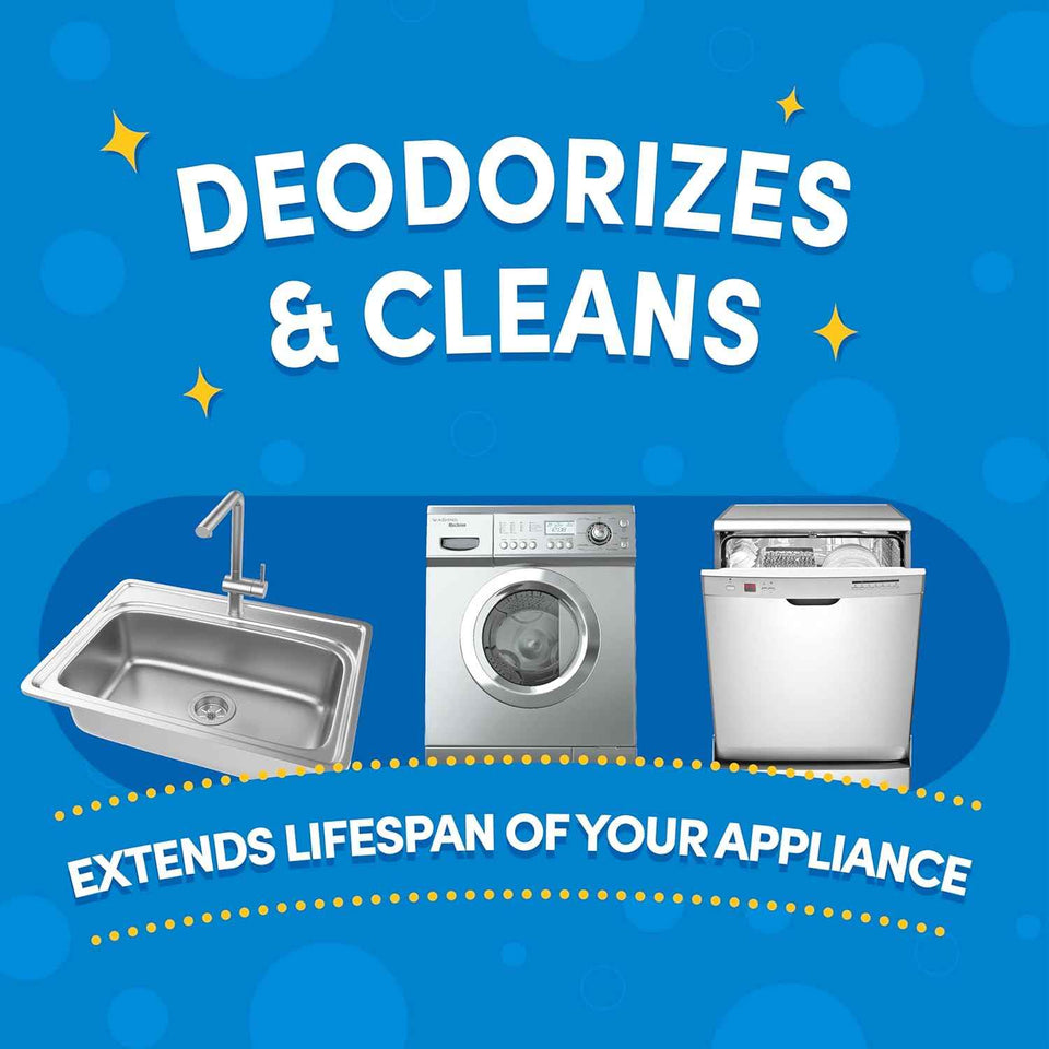 Lemi Shine Appliance Cleaner & Deodorizer - Dishwasher, Washing Machine, and Garbage Disposal Citric Acid Cleaner