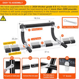 Ally Peaks CWll Up Bar for Doorway | Thickened Steel Max Limit 440 lbs Upper Body Fitness Workout Bar| Multi-Grip Strength for Doorway | Indoor Chin-Up Bar Fitness Trainer for Home Gym Portable
