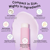 grace & stella Under Eye Brightener Balm Stick - Travel Essentials - Caffeine Eye Cream for Dark Circles, Puffiness, Wrinkles - Vegan Moisturizer Stick with Niacinamide, Hyaluronic Acid (0.13oz/3.5g)