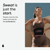 Sports Research Sweet Sweat Waist Trimmer (Core Series) - Premium Sweat Enhancing Fitness Band for Women & Men