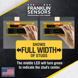 Franklin Sensors Prosensor M210 Stud Finder With 13-Sensors, Wood & Metal Stud Detector/Wall Scanner, Live Wire Detection, Made in the USA