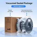 Creality 2kg Black & White CWA 1.75mm Filament Bundle for 3D Printing with No-Tangling Strong Bonding and Overhang Performance, Accuracy +/- 0.02mm