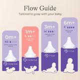 Lansinoh Anti-Colic Glass Baby Bottles, 5 Ounces, 4 Count Bottles for Feeding, Baby Essentials, Includes 4 Slow Flow Nipples, Size S
