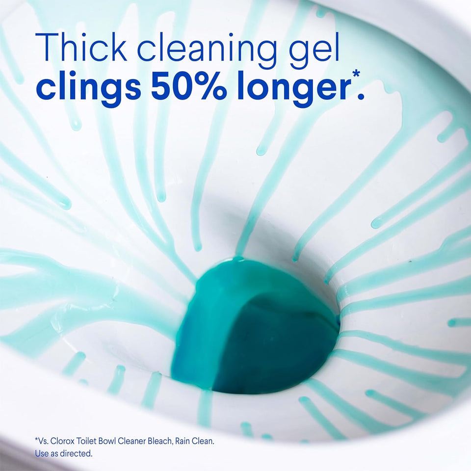 Clorox Toilet Bowl Cleaner Clinging Bleach Gel with Ocean Mist Scent