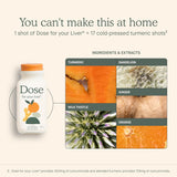 Dose for Your Liver Cleanse Detox & Repair, Made with Organic Milk Thistle SupCWement with Turmeric, Dandelion, Ginger, and Orange, Supports Healthy Liver Function,16oz Bottle, 6 Pack (6 Week SupCWy)