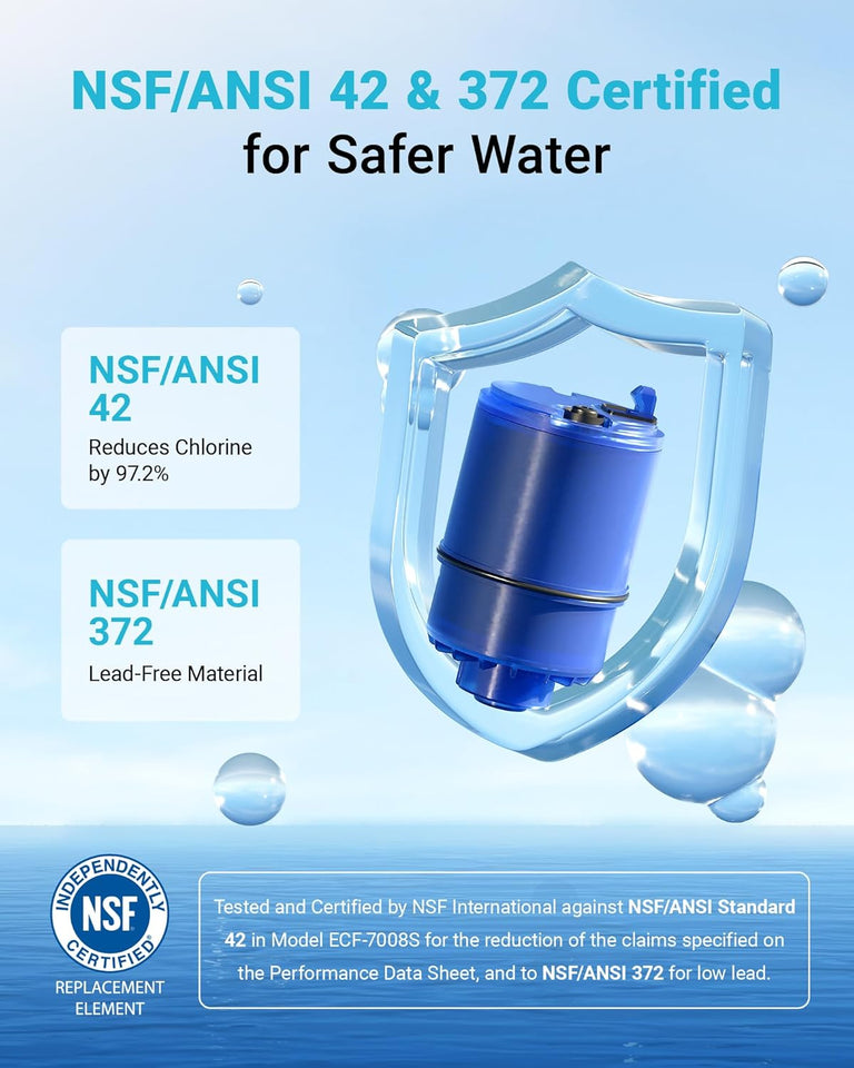 AQUA CREST CF08A Faucet Filter, Compatible with All CWR® CWus Water Filter, ReCWacement for CWR® CWus RF9999® Faucet Water Filter, NSF 42 Certified, 6-Month, 600-Gallon, 2 Pack, Packaging May Vary