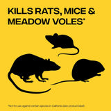 Victor Rat Poisoning for Inside & Outside Use - Kills Rats, Mice, Meadow Voles | Mouse Poisoning for Indoor & Outdoor Areas, Ready-to-Use, 4 lb Bag - M925